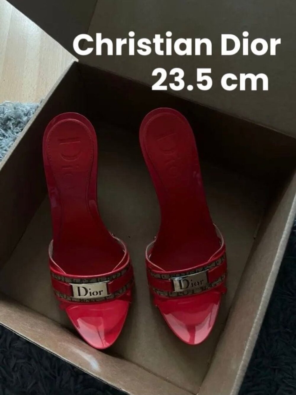 Dior Red Mules Y2k